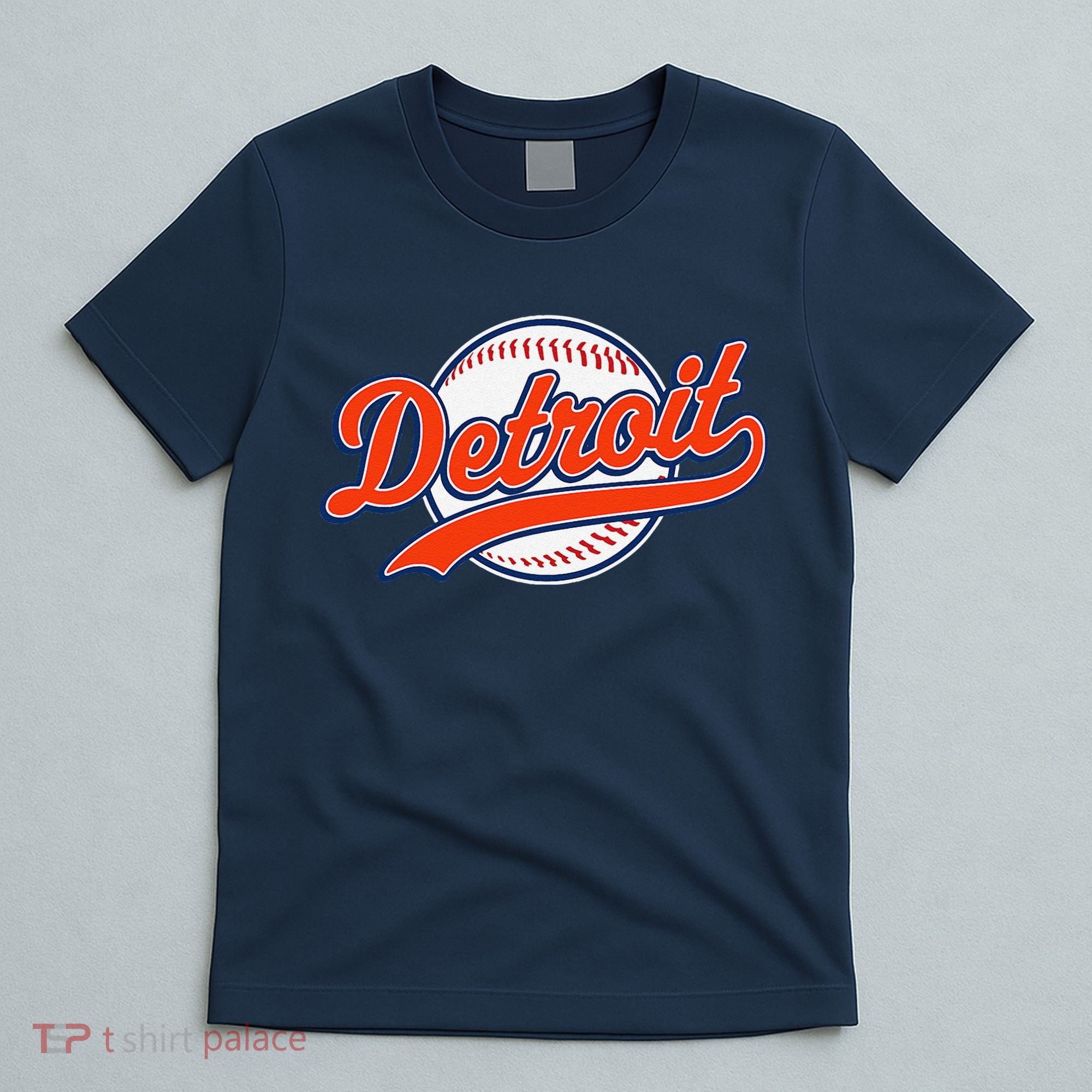 Detroit Vintage Baseball Throwback Retro T-Shirt