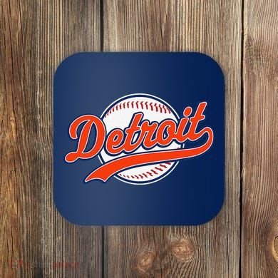 Detroit Vintage Baseball Throwback Retro Coaster