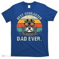 Dog Vintage Best Schnauzer Dad Ever Fathers Day T-Shirt thumb 0
