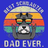 Dog Vintage Best Schnauzer Dad Ever Fathers Day T-Shirt thumb 7