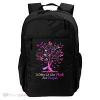 Domestic Violence Breast Cancer Awareness Month Ribbon Tree Backpack thumb 0
