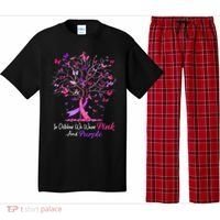 Domestic Violence Breast Cancer Awareness Month Ribbon Tree Pajama Set thumb 0