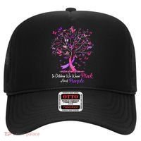 Domestic Violence Breast Cancer Awareness Month Ribbon Tree Hat thumb 0