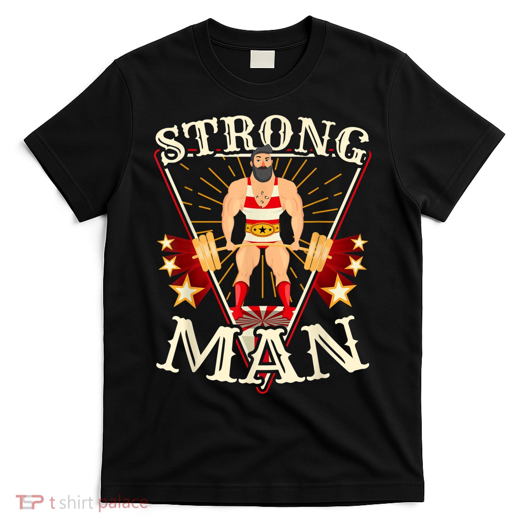 Deadlift Vintage Circus Strongman Costume T-Shirt