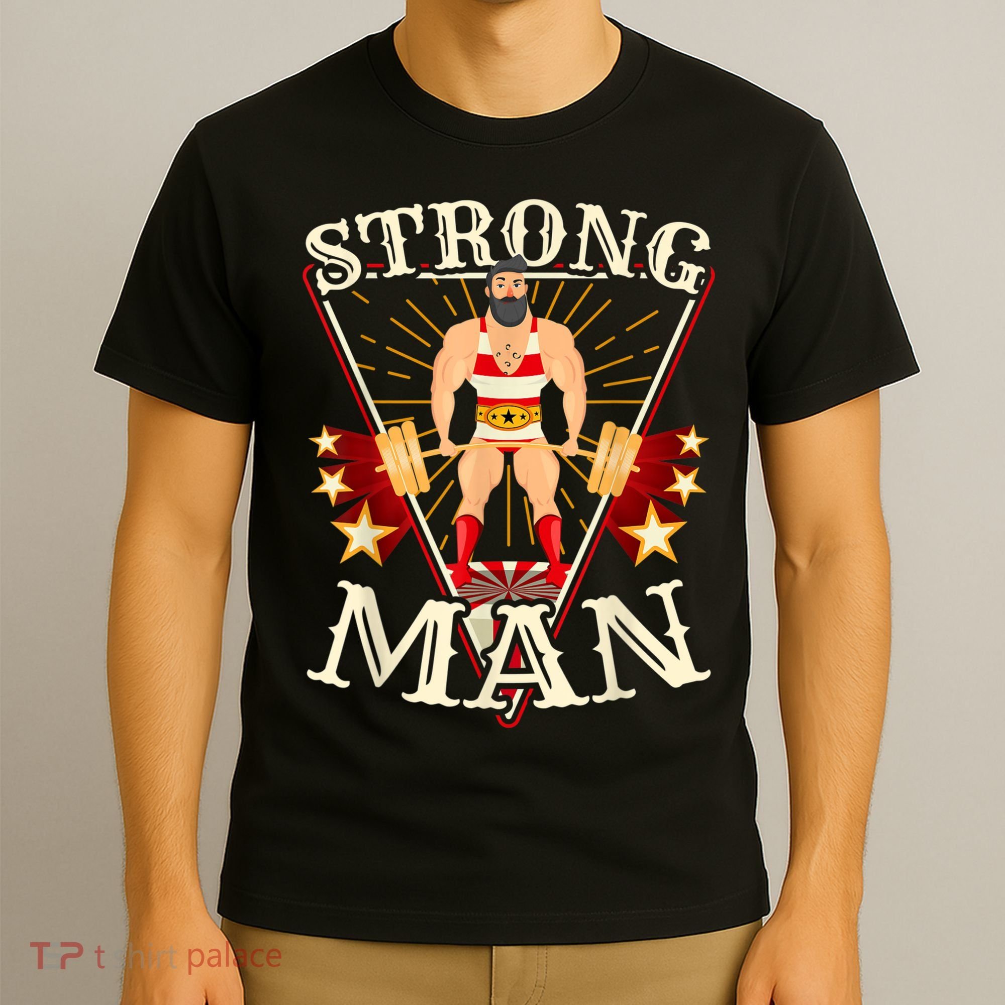 Deadlift Vintage Circus Strongman Costume T-Shirt