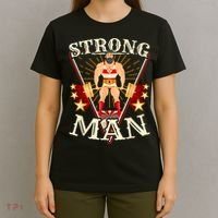 Deadlift Vintage Circus Strongman Costume T-Shirt thumb 4