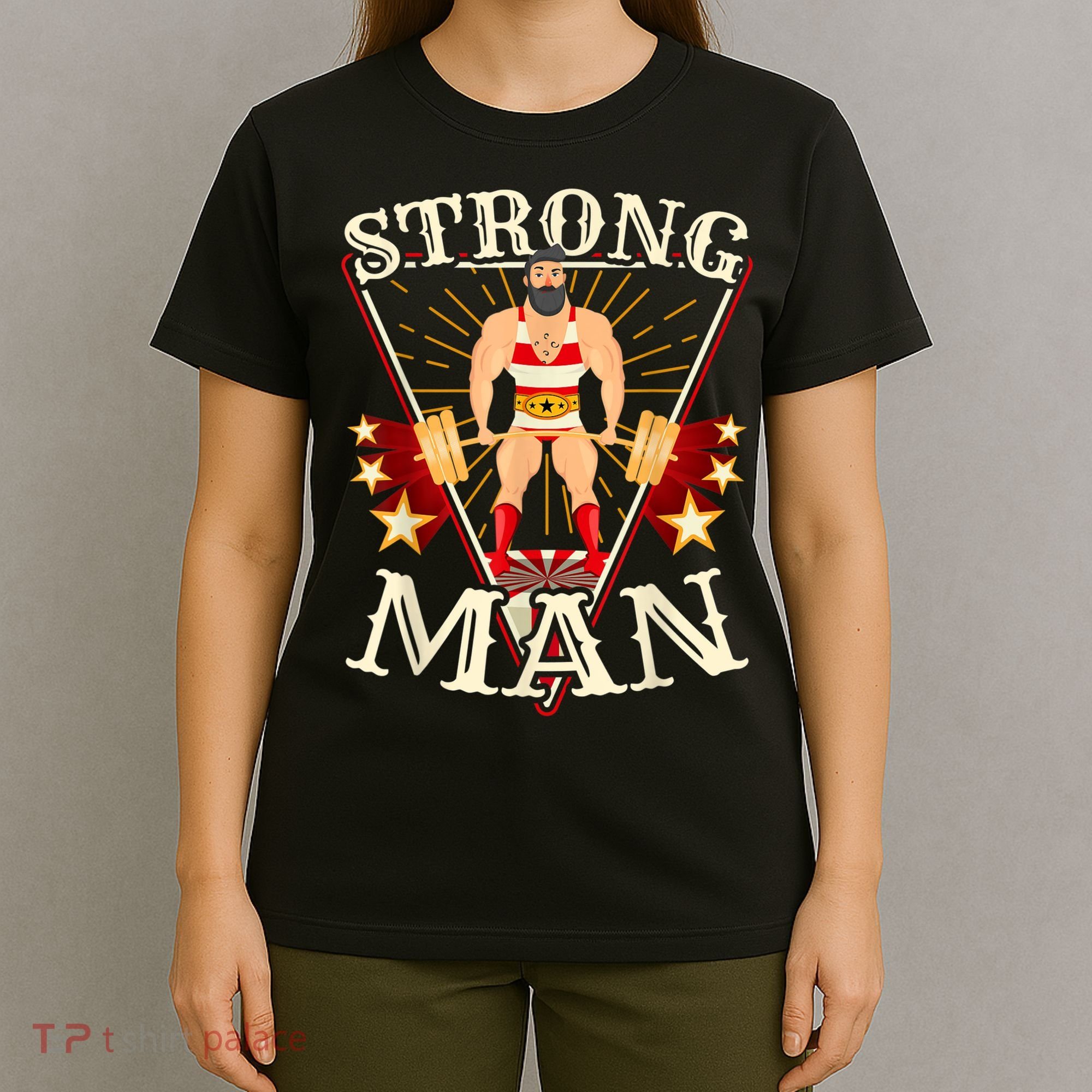 Deadlift Vintage Circus Strongman Costume T-Shirt