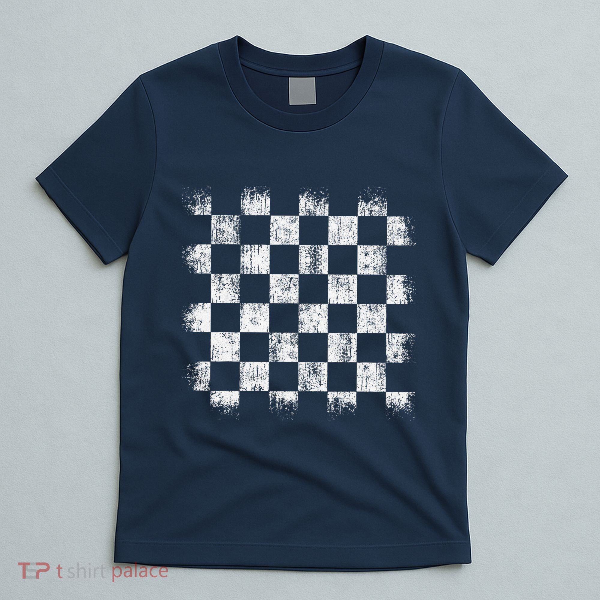 Distressed Vintage Chess Board Gamer Checkered Chess Player T-Shirt