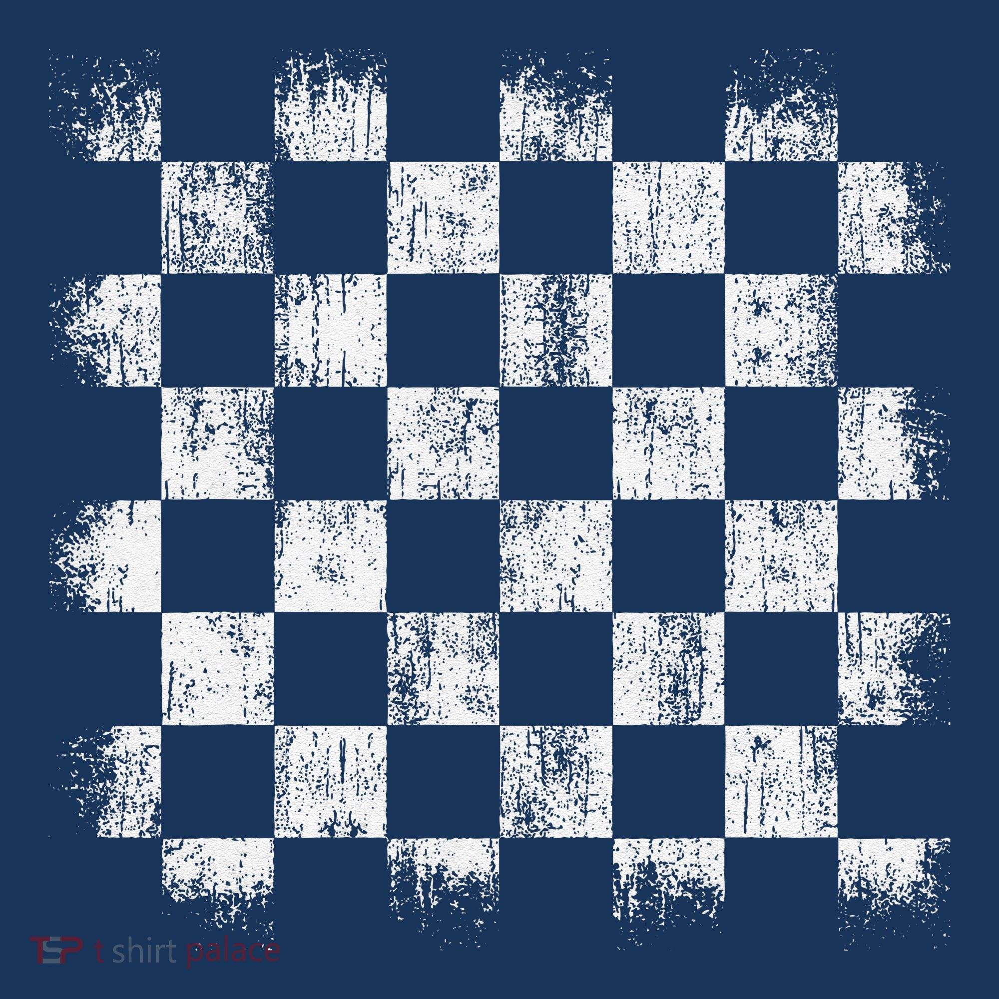 Distressed Vintage Chess Board Gamer Checkered Chess Player T-Shirt