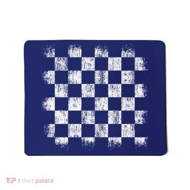 Distressed Vintage Chess Board Gamer Checkered Chess Player Mousepad