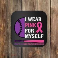 Domestic Violence & Cancer Awareness Coaster thumb 0