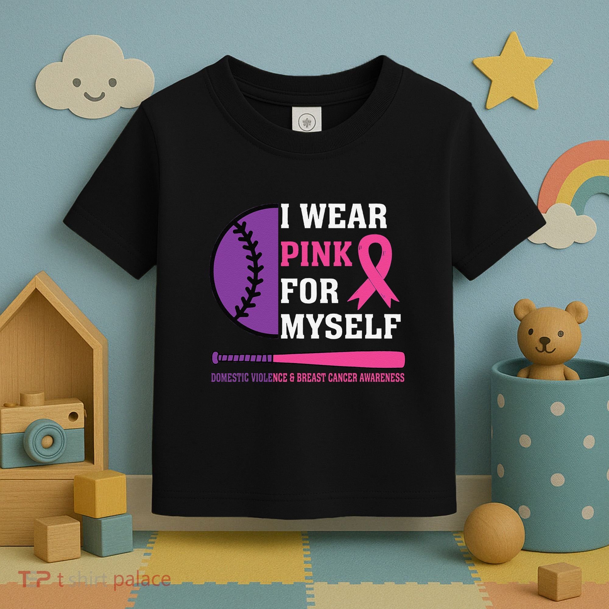 Domestic Violence & Cancer Awareness Toddler T-Shirt
