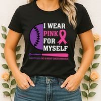 Domestic Violence & Cancer Awareness Women's T-Shirt thumb 2