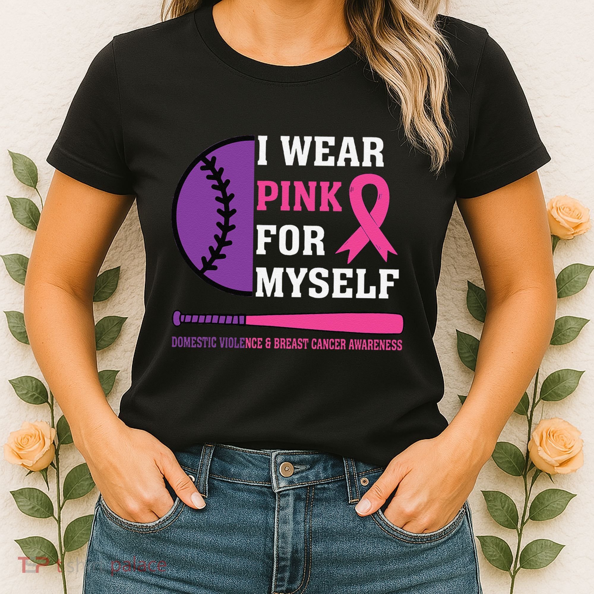 Domestic Violence & Cancer Awareness Women's T-Shirt