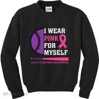 Domestic Violence & Cancer Awareness Kids Sweatshirt thumb 0