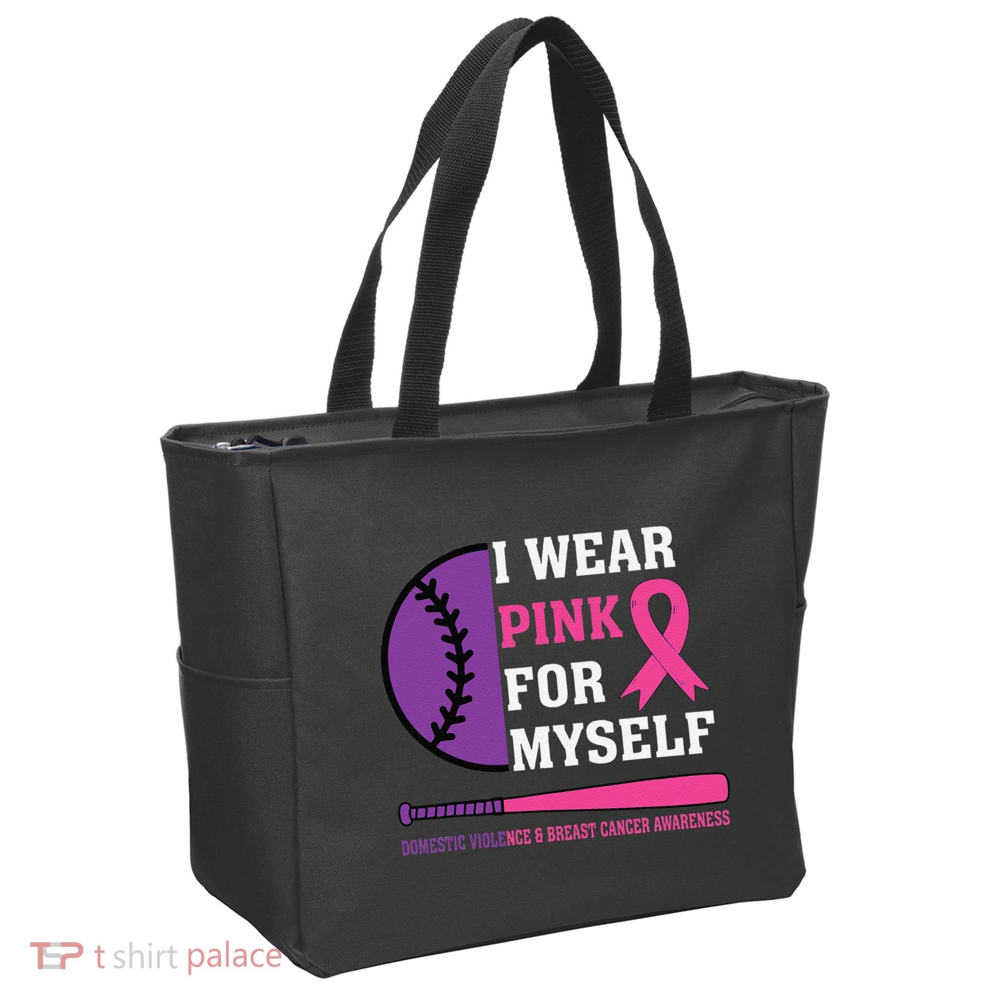Domestic Violence & Cancer Awareness Tote Bag