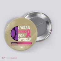 Domestic Violence & Cancer Awareness Button thumb 0