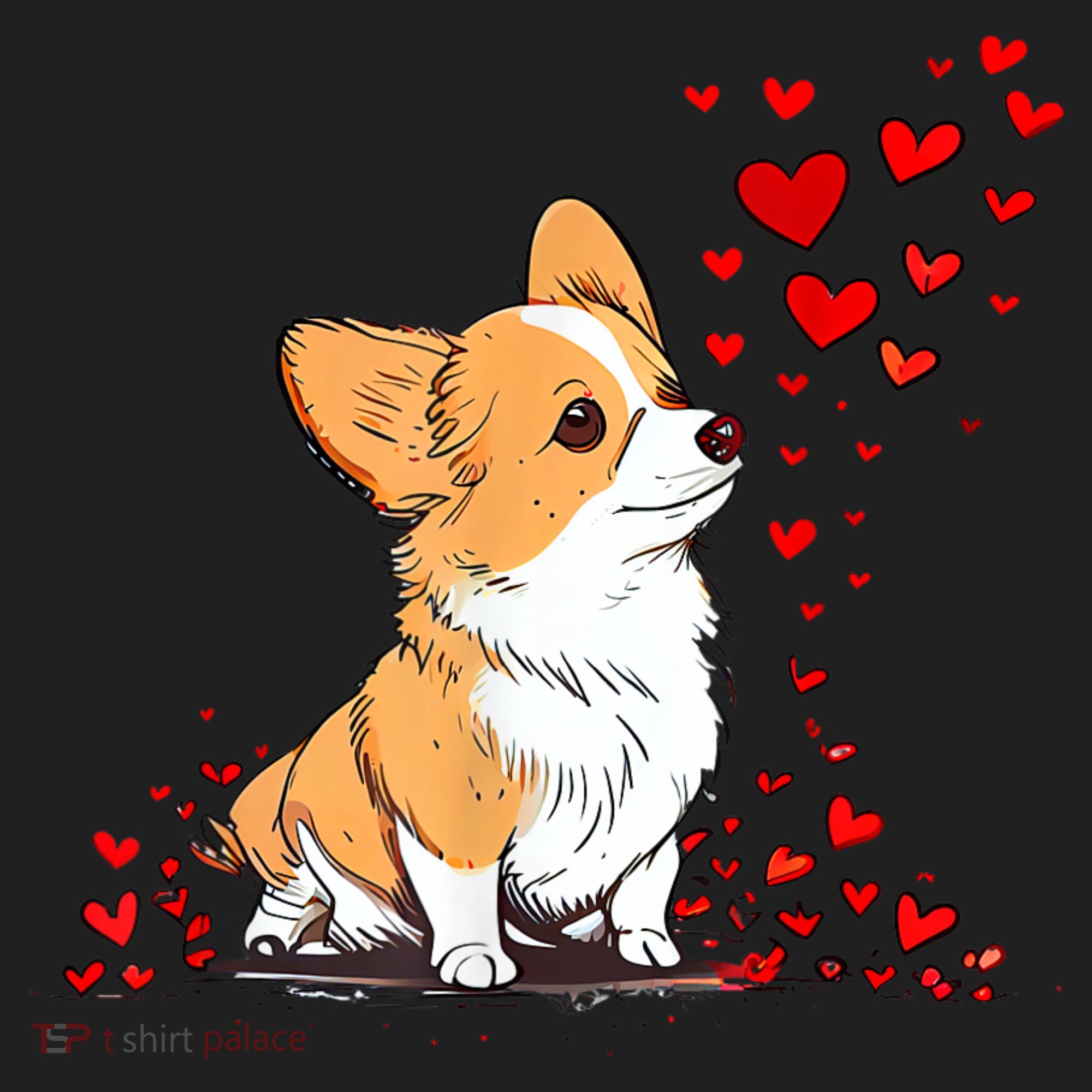 Dog Valentine Cute Corgi ValentineS Day Women's Sweatshirt
