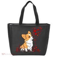 Dog Valentine Cute Corgi ValentineS Day Tote Bag thumb 0