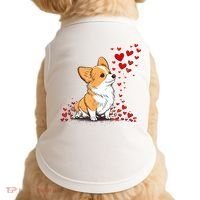 Dog Valentine Cute Corgi ValentineS Day Doggie Tank thumb 0