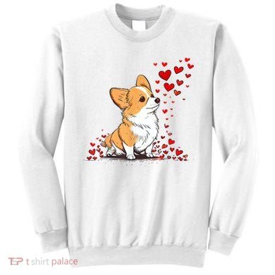 Dog Valentine Cute Corgi ValentineS Day Sweatshirt