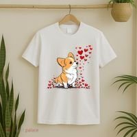 Dog Valentine Cute Corgi ValentineS Day T-Shirt thumb 2