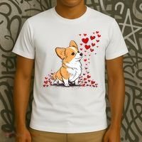 Dog Valentine Cute Corgi ValentineS Day T-Shirt thumb 3