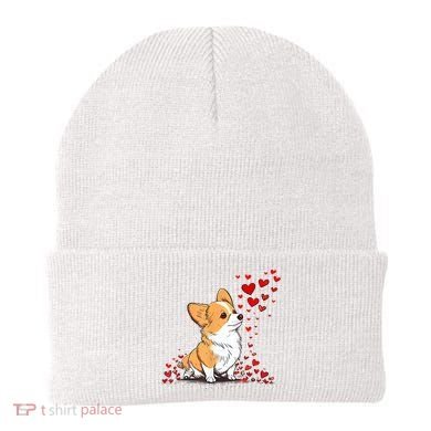 Dog Valentine Cute Corgi ValentineS Day Beanie
