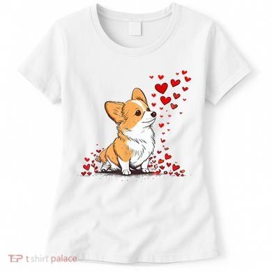 Dog Valentine Cute Corgi ValentineS Day Women's T-Shirt