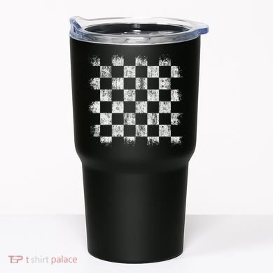 Distressed Vintage Chess Board Player Style Tumbler