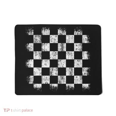 Distressed Vintage Chess Board Player Style Mousepad