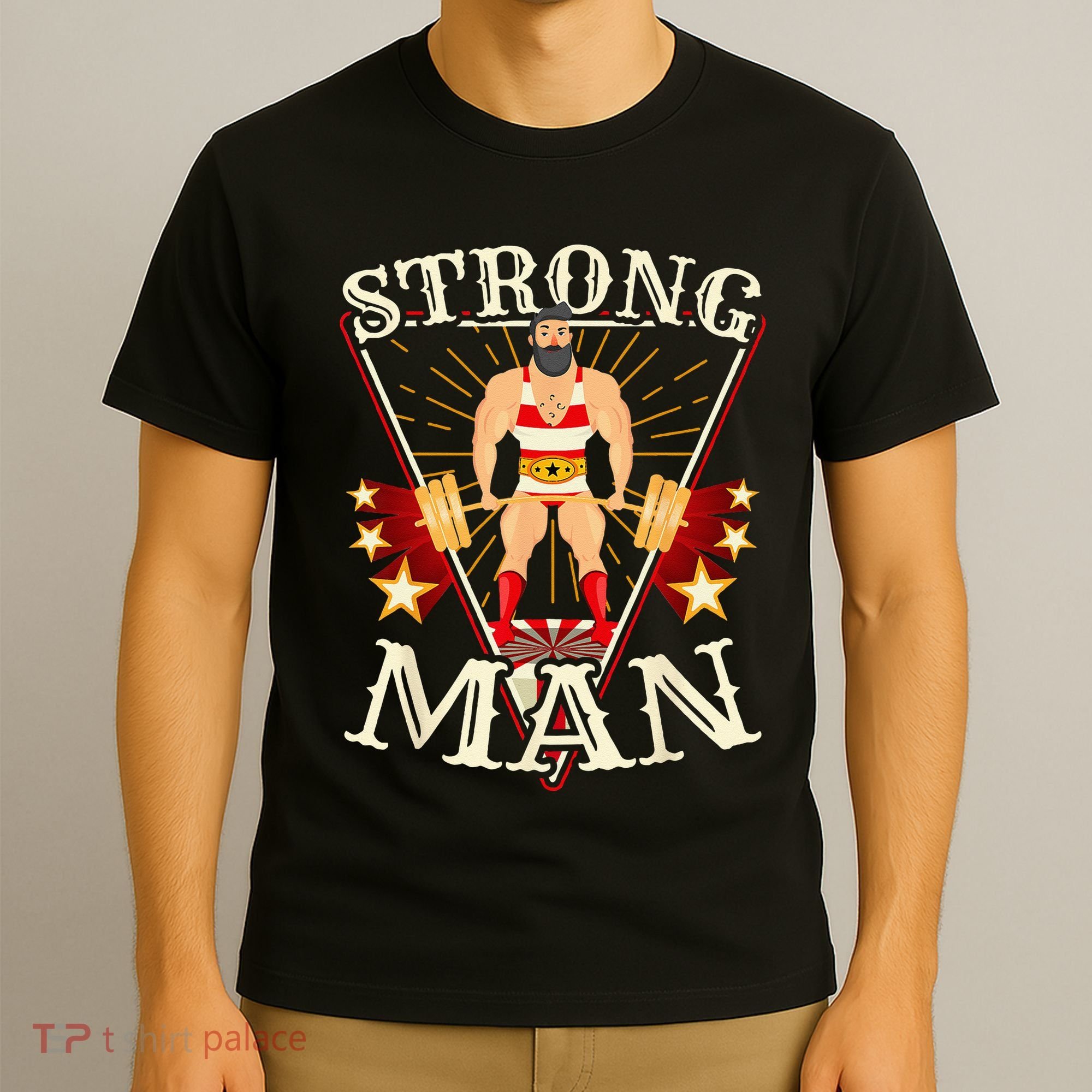 Deadlift Vintage Circus Strongman Costume T-Shirt