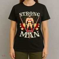 Deadlift Vintage Circus Strongman Costume T-Shirt thumb 4