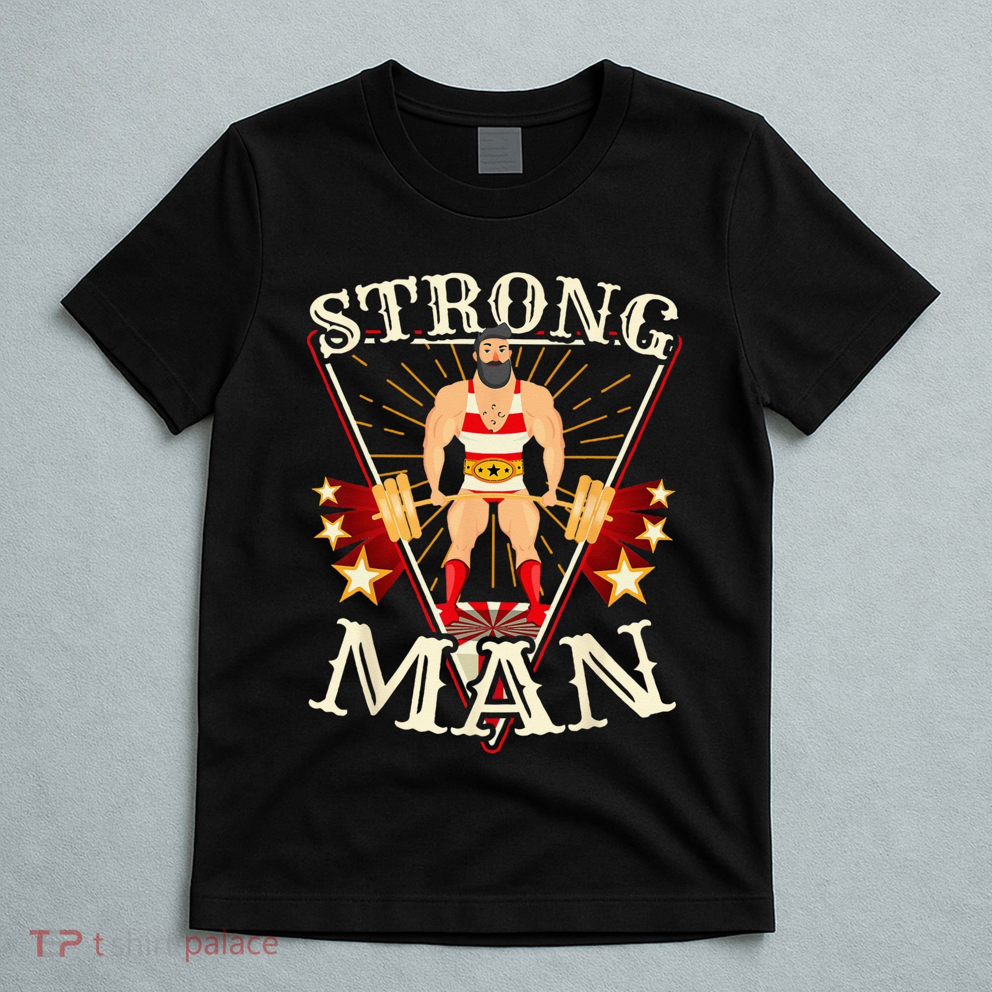 Deadlift Vintage Circus Strongman Costume T-Shirt