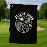 Desert Vibes Golf Towel thumb 1