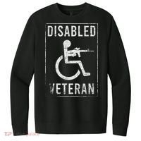 Disabled Veteran Dad Grandpa Veteran Disabled But Deadly V.I.T. Fleece Crew Sweatshirt thumb 0
