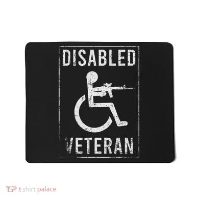 Disabled Veteran Dad Grandpa Veteran Disabled But Deadly Mousepad