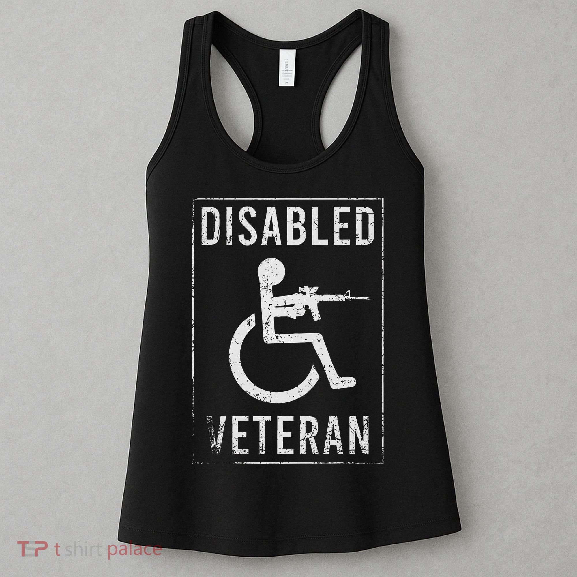 Disabled Veteran Dad Grandpa Veteran Disabled But Deadly Women's Tank Top
