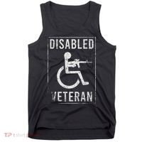 Disabled Veteran Dad Grandpa Veteran Disabled But Deadly Tank Top thumb 0