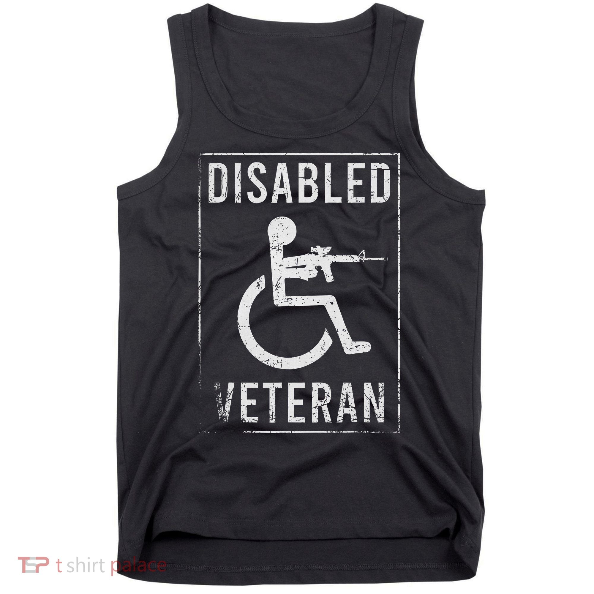 Disabled Veteran Dad Grandpa Veteran Disabled But Deadly Tank Top