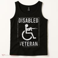 Disabled Veteran Dad Grandpa Veteran Disabled But Deadly Tank Top thumb 2