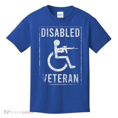 Disabled Veteran Dad Grandpa Kids T-Shirt