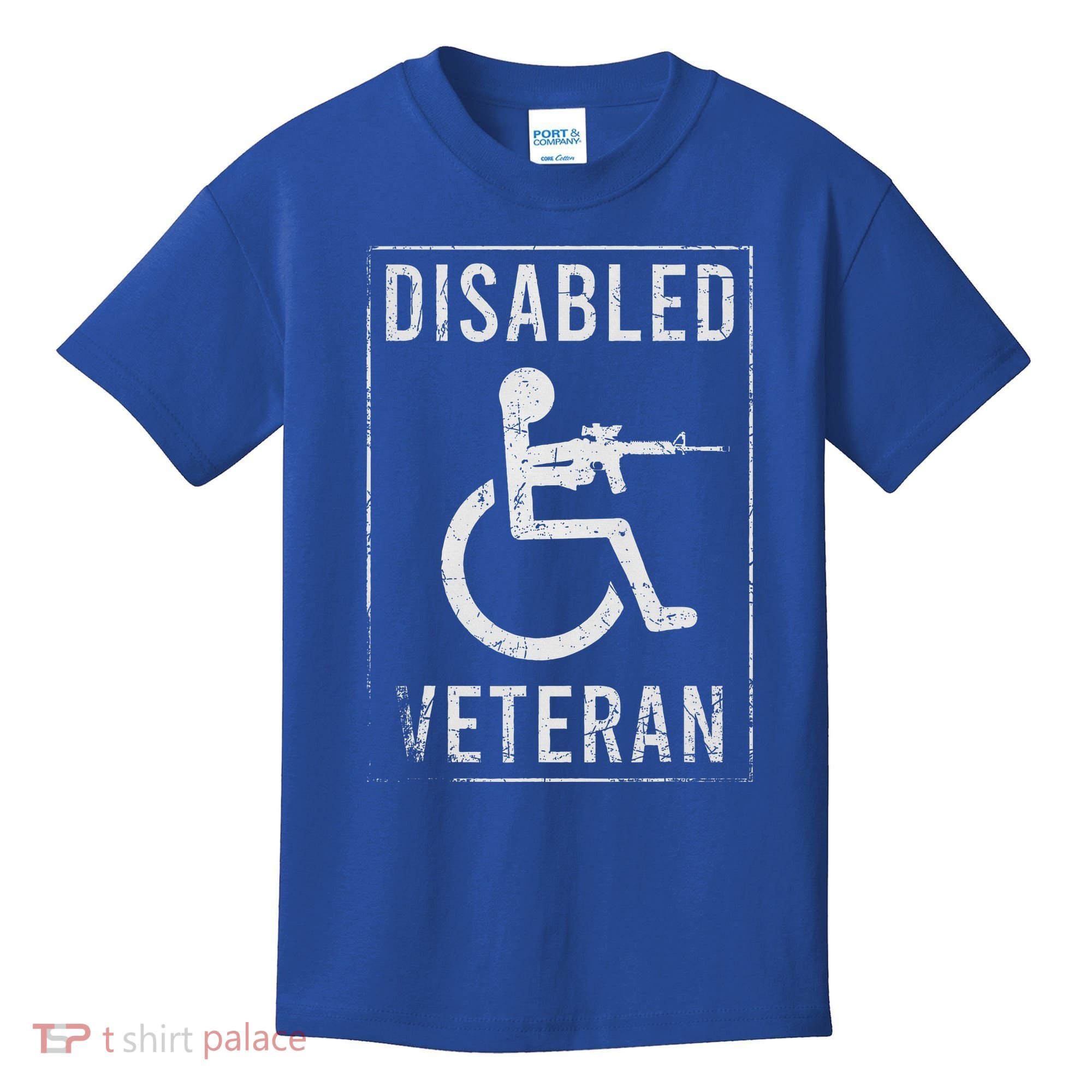 Disabled Veteran Dad Grandpa Kids T-Shirt