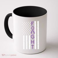 Domestic Violence Fight America Flag Awareness Gift Coffee Mug thumb 0