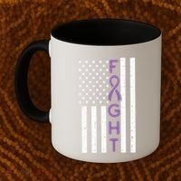 Domestic Violence Fight America Flag Awareness Gift Coffee Mug thumb 2