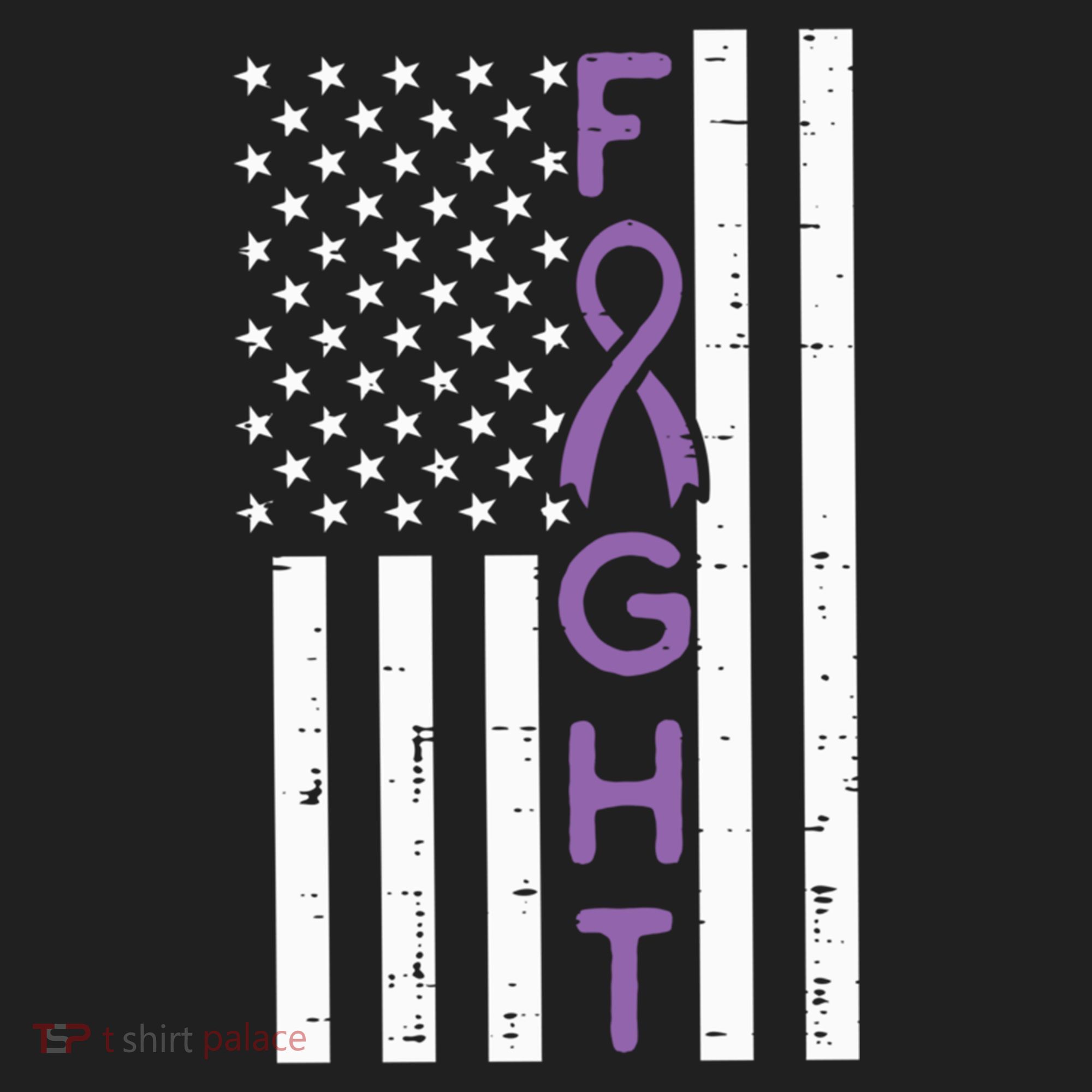 Domestic Violence Fight America Flag Awareness Gift Hat