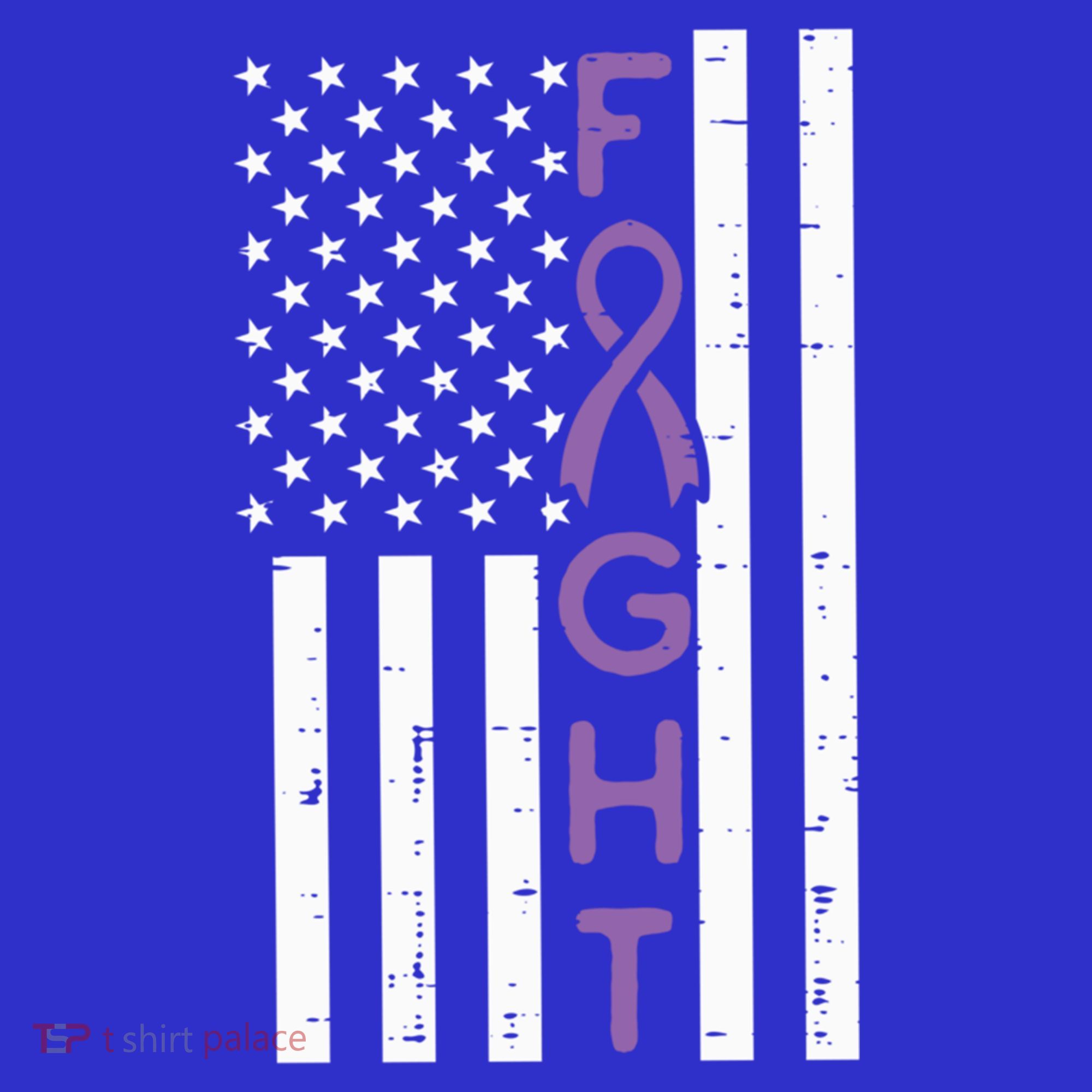 Domestic Violence Fight America Flag Awareness Gift Long Sleeve Shirt