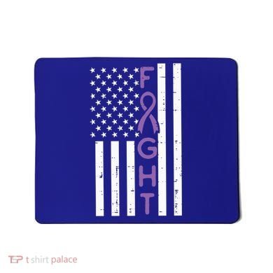 Domestic Violence Fight America Flag Awareness Gift Mousepad