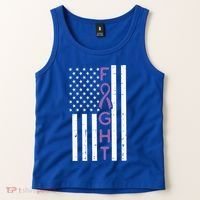 Domestic Violence Fight America Flag Awareness Gift Tank Top thumb 2
