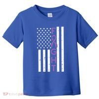 Domestic Violence Fight America Flag Awareness Gift Toddler T-Shirt thumb 0